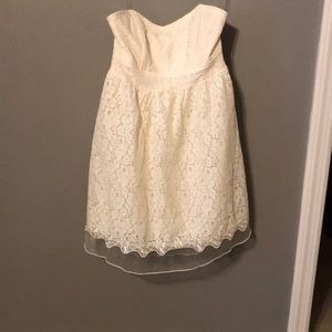 White, Strapless Dress